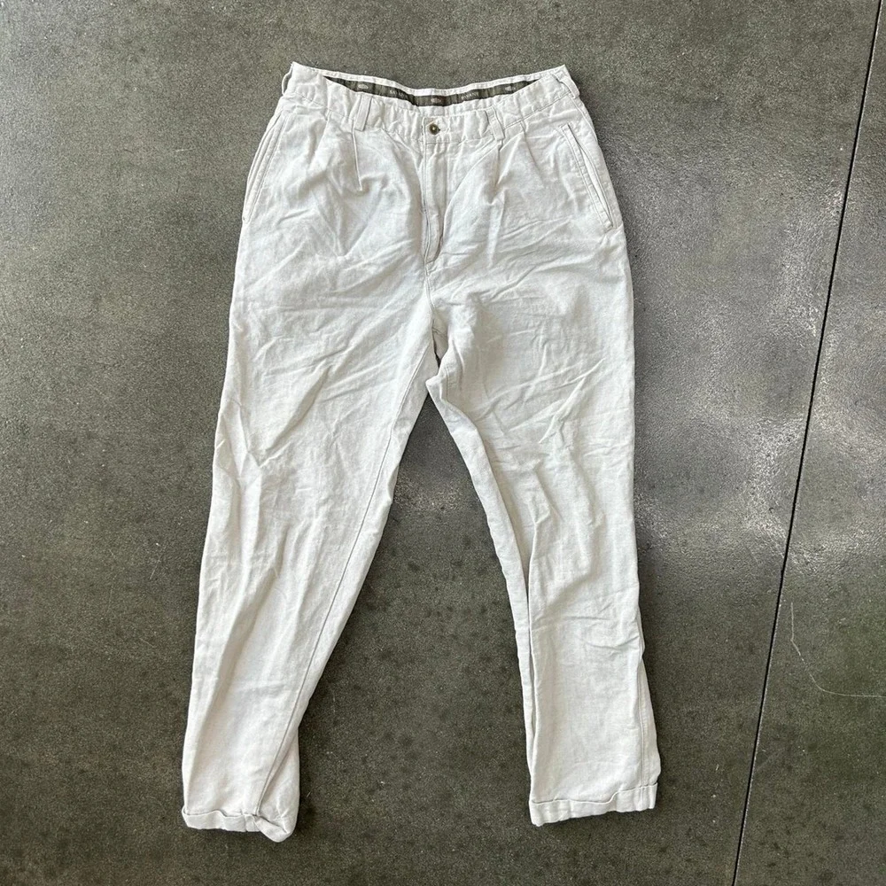 Vintage‎ Savane 34x30 Cream Utility Trouser Pants